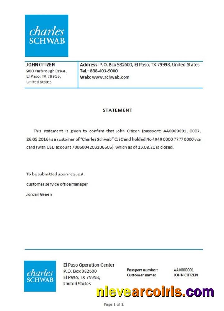 USA Charles Schwab closure reference
